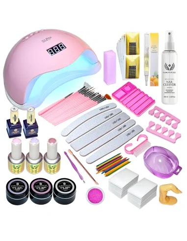 KIT TIENDA STARTER GEL MAXI - CU LAMPĂ SUN5 PINK